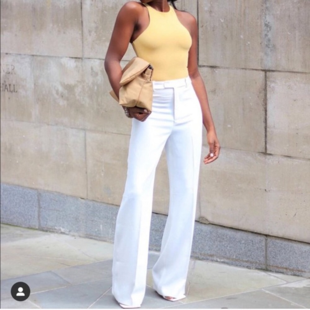 Zara White Flare Pant NWOT